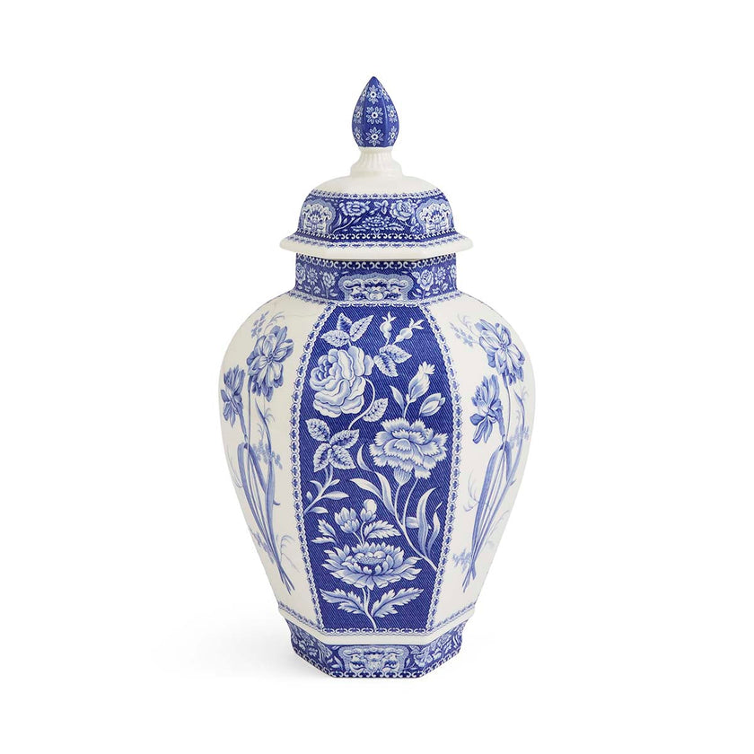 Spode - Blue Italian - Ginger Jar 15.5 Floral