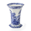 Spode - Blue Italian - Hexagonal Vase | 10.5 In