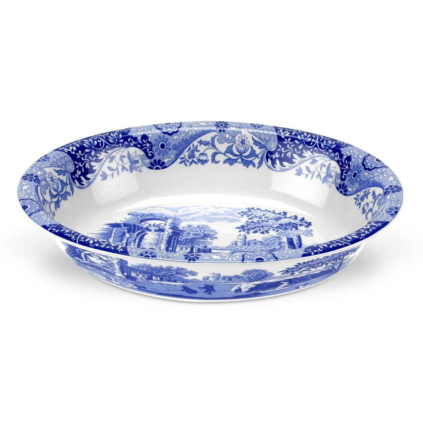 Spode - Blue Italian - Oval Rimmed Dish