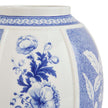 Spode - Blue Italian - Panel Vase 10 British Flowers