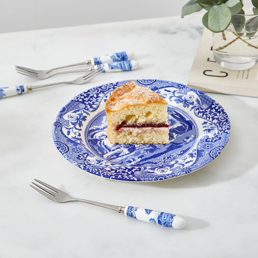 Spode - Blue Italian - Pastry Forks (Set of 6)