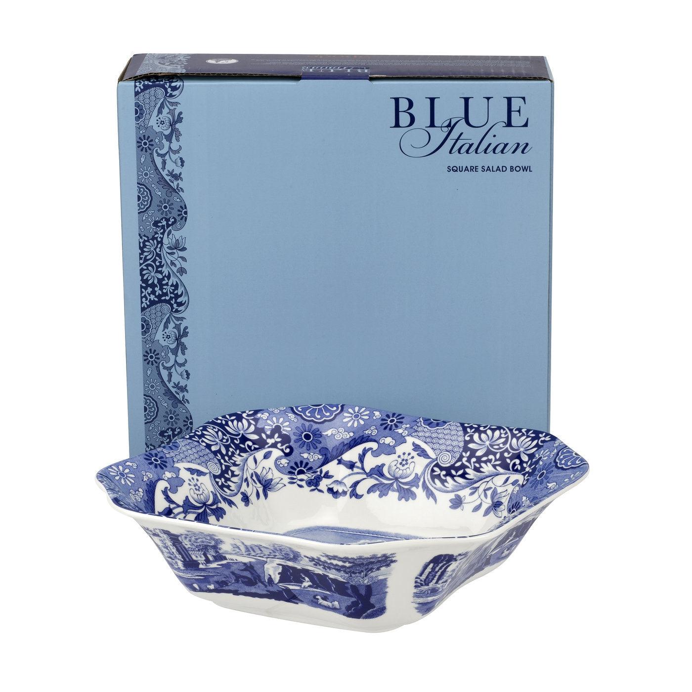 Spode - Blue Italian - Square Salad Bowl