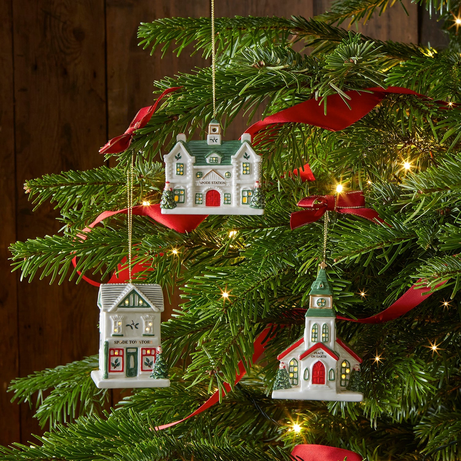 Spode - Christmas Tree - Church Led Ornament