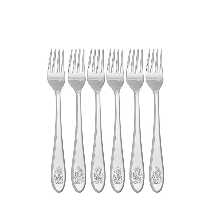 Spode - Arbre de Noël - Fourchettes à cocktail (lot de 6)