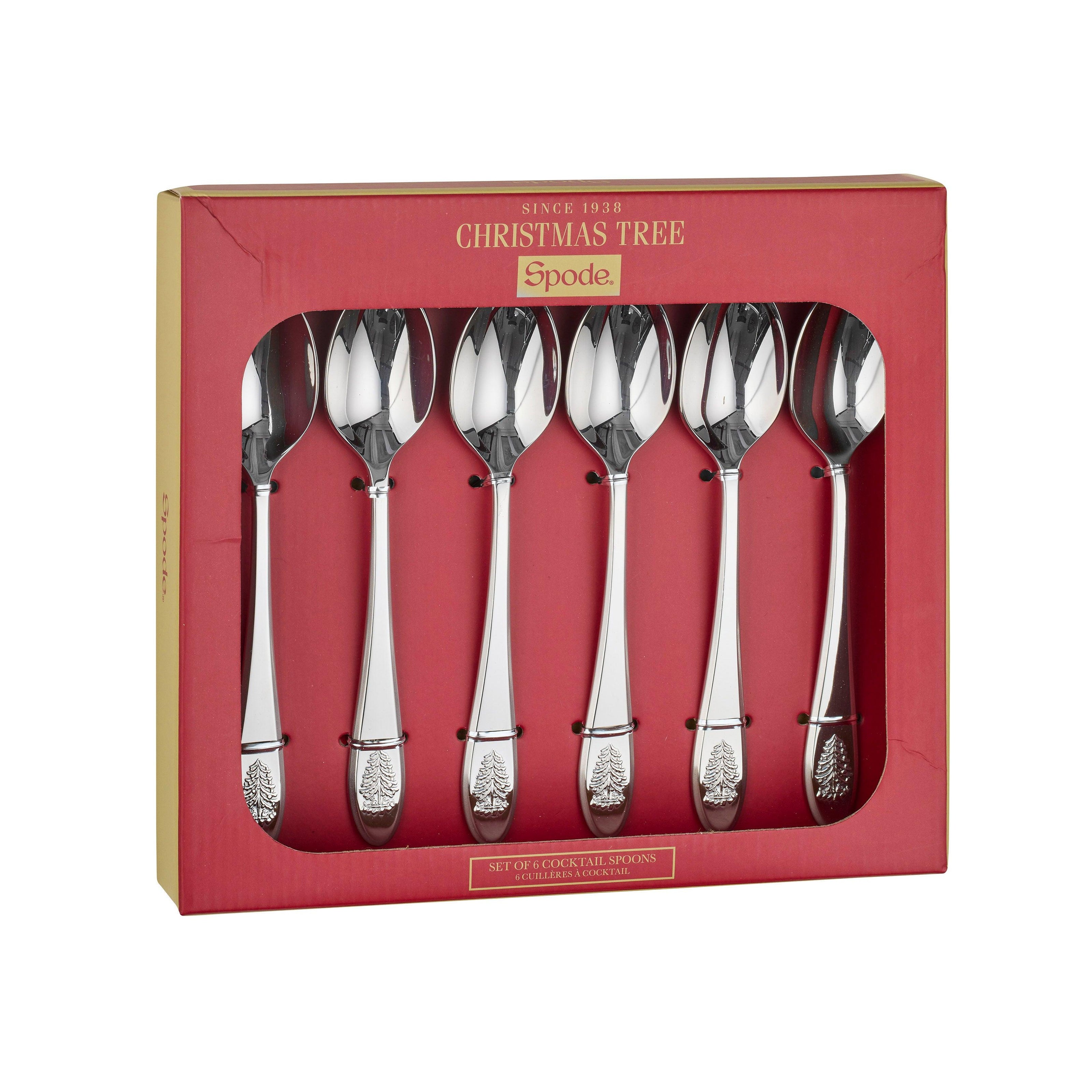 Spode - Christmas Tree - Dessert Spoons (Set of 6)