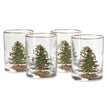 Spode - Christmas Tree - Double Old Fashioned Glasses | 14Oz (Set of 4)