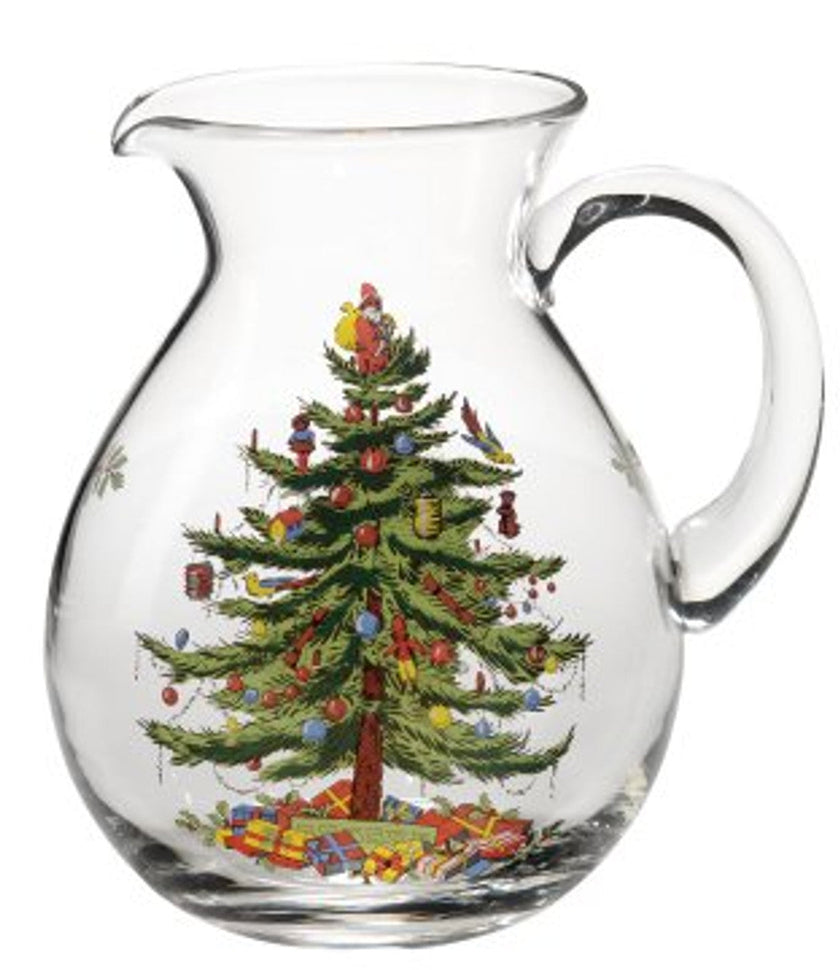 Spode - Arbre de Noël - Carafe en verre - 6Pt/9