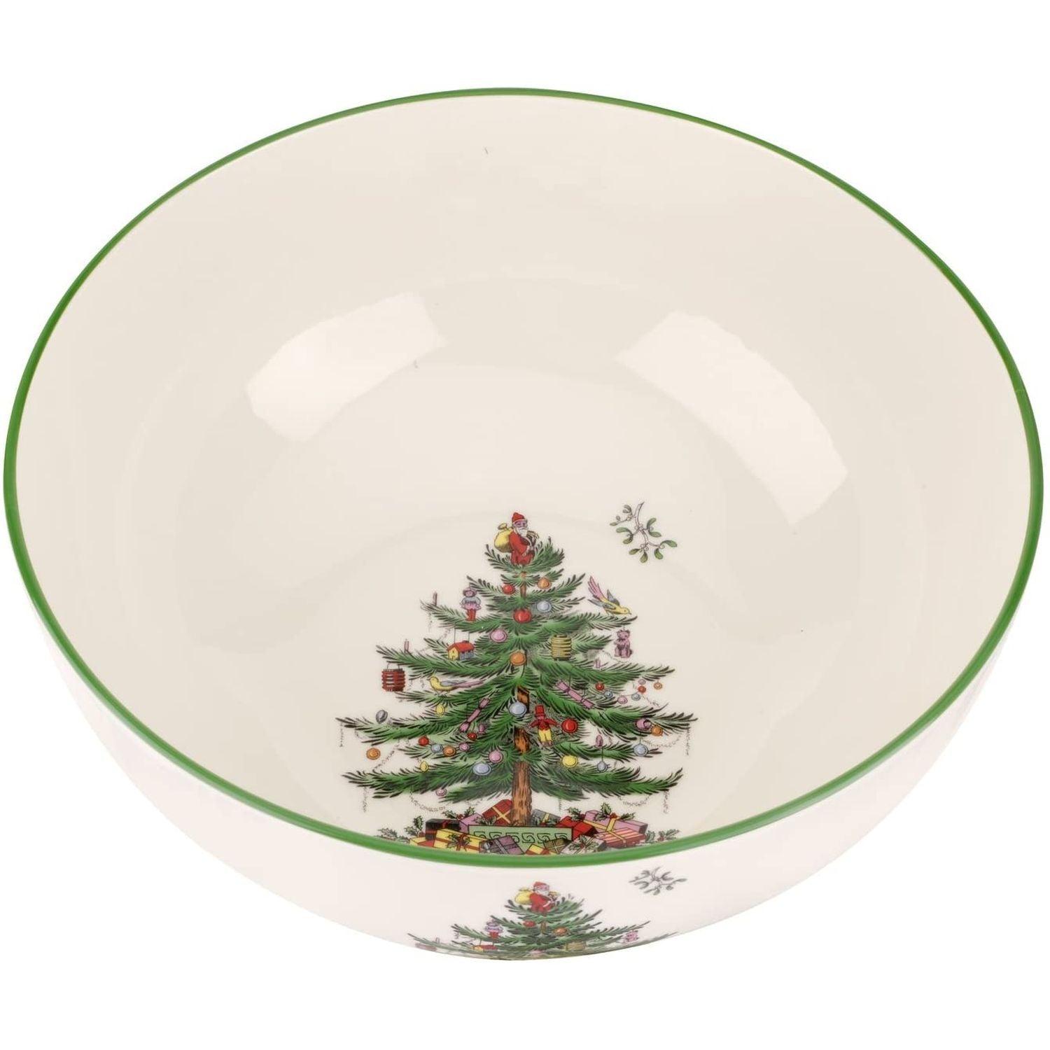 Bol rond de grande taille Spode - Arbre de Noël