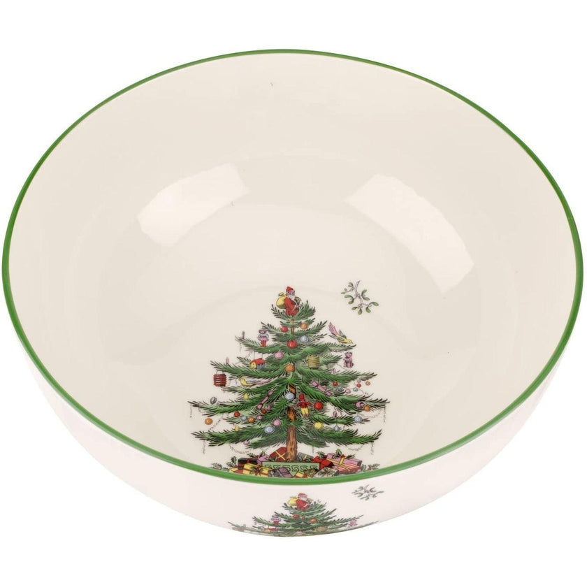 Bol rond de grande taille Spode - Arbre de Noël