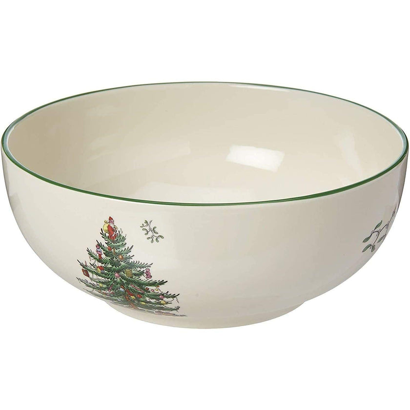 Bol rond de grande taille Spode - Arbre de Noël