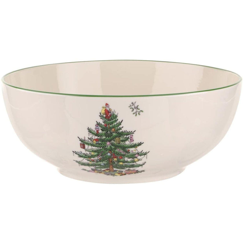 Bol rond de grande taille Spode - Arbre de Noël