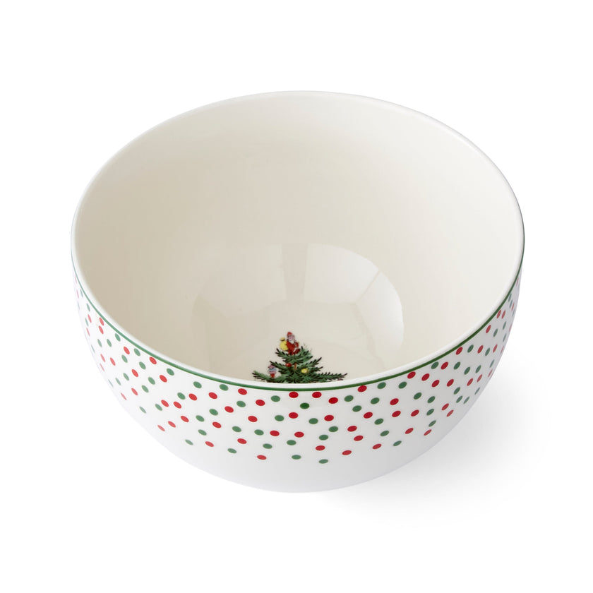 Spode - Christmas Tree - Polka Dot Rice Bowl