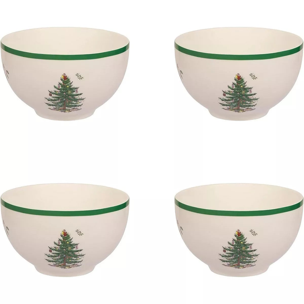 Spode - Christmas Tree - Rice Bowls S/4