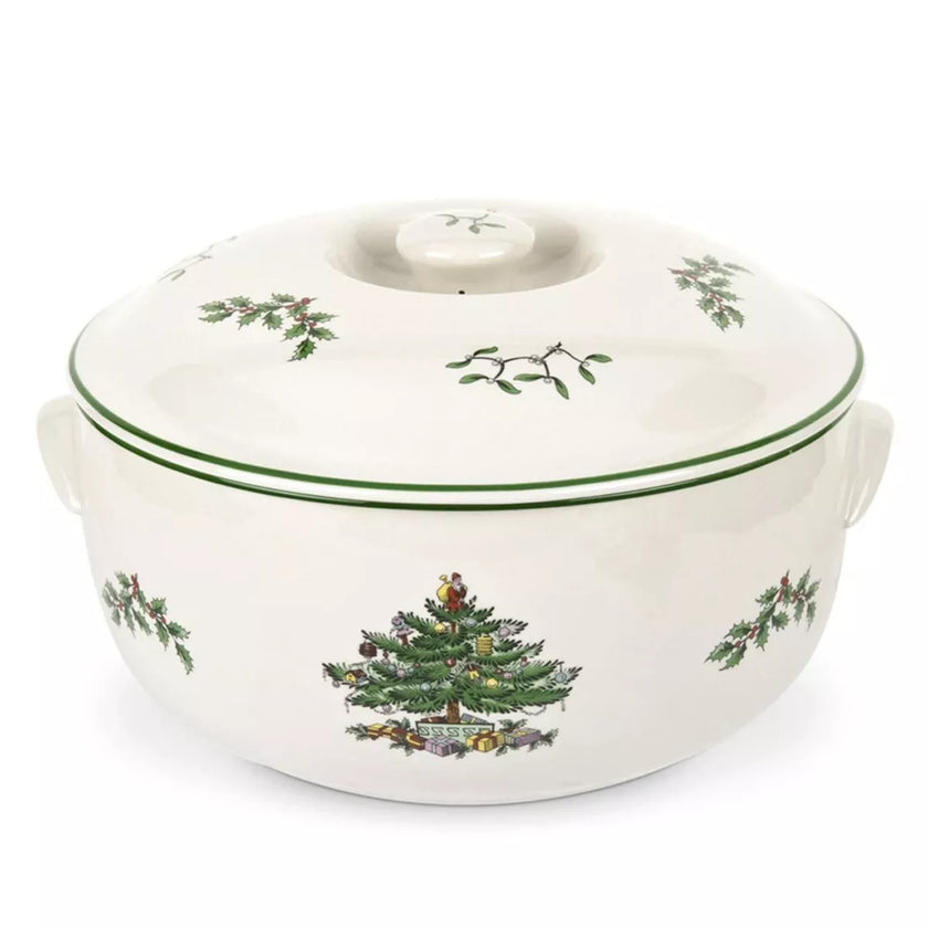 Spode - Christmas Tree - Round Covered Casserole 2Pt