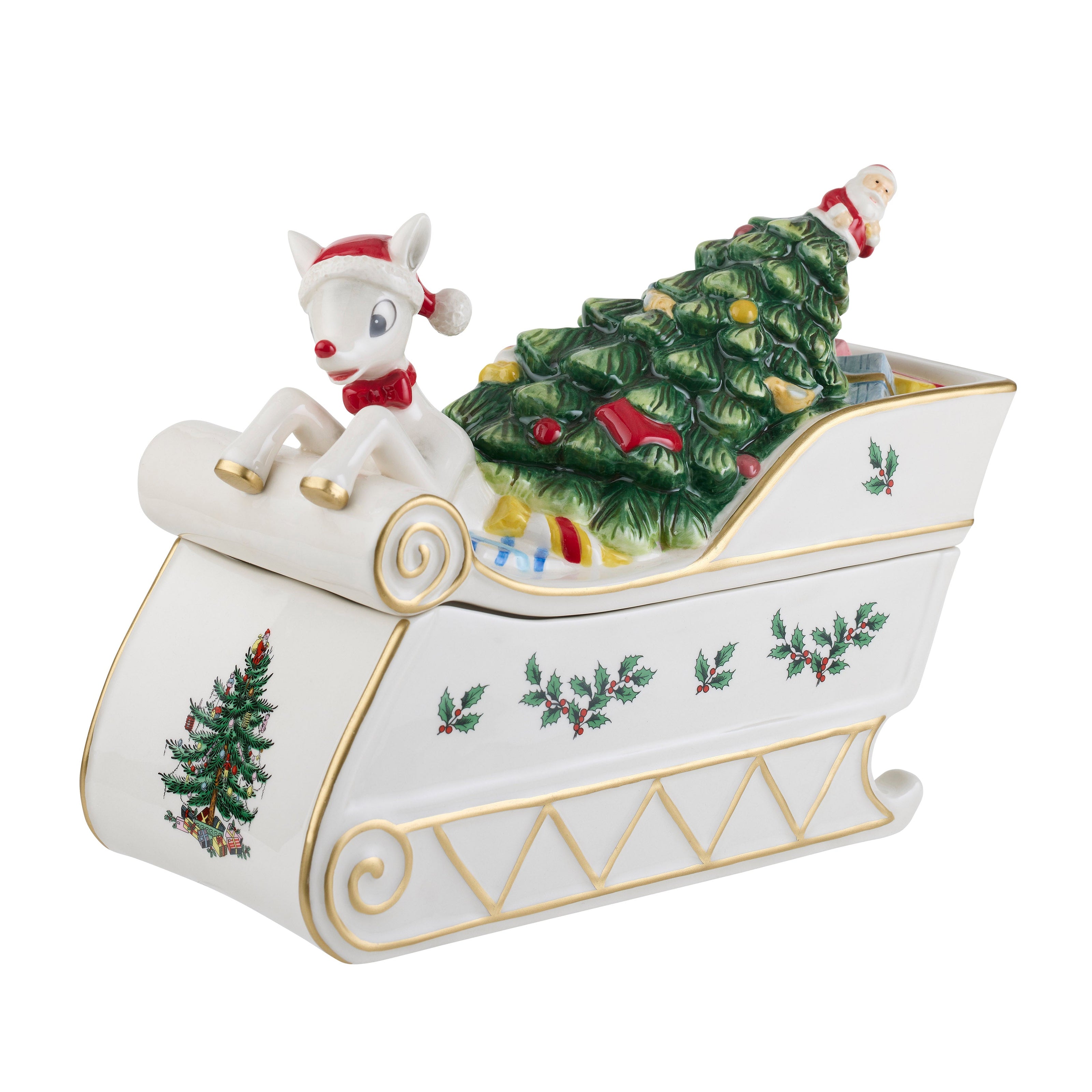 Spode - Christmas Tree - Rudolph Cookie Jar