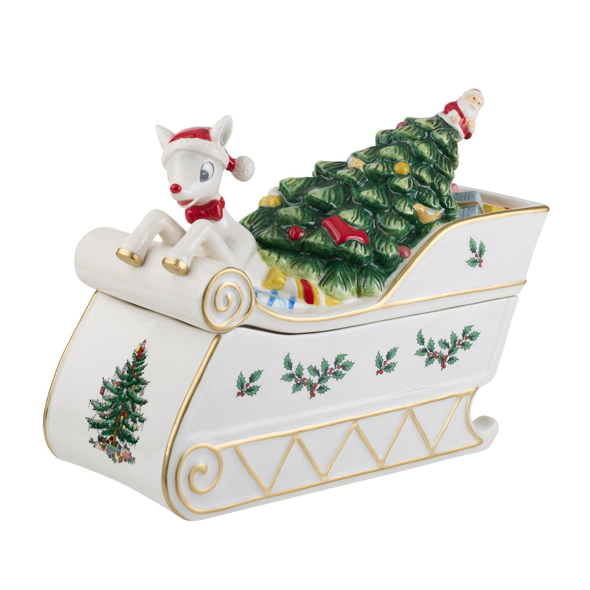 Spode - Christmas Tree - Rudolph Cookie Jar