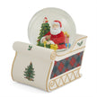 Spode - Sapin de Noël - Boule à neige avec traîneau du Père Noël | 6,5 pouces