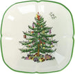Spode - Christmas Tree - Sculpted Square Dish | 5 Inch
