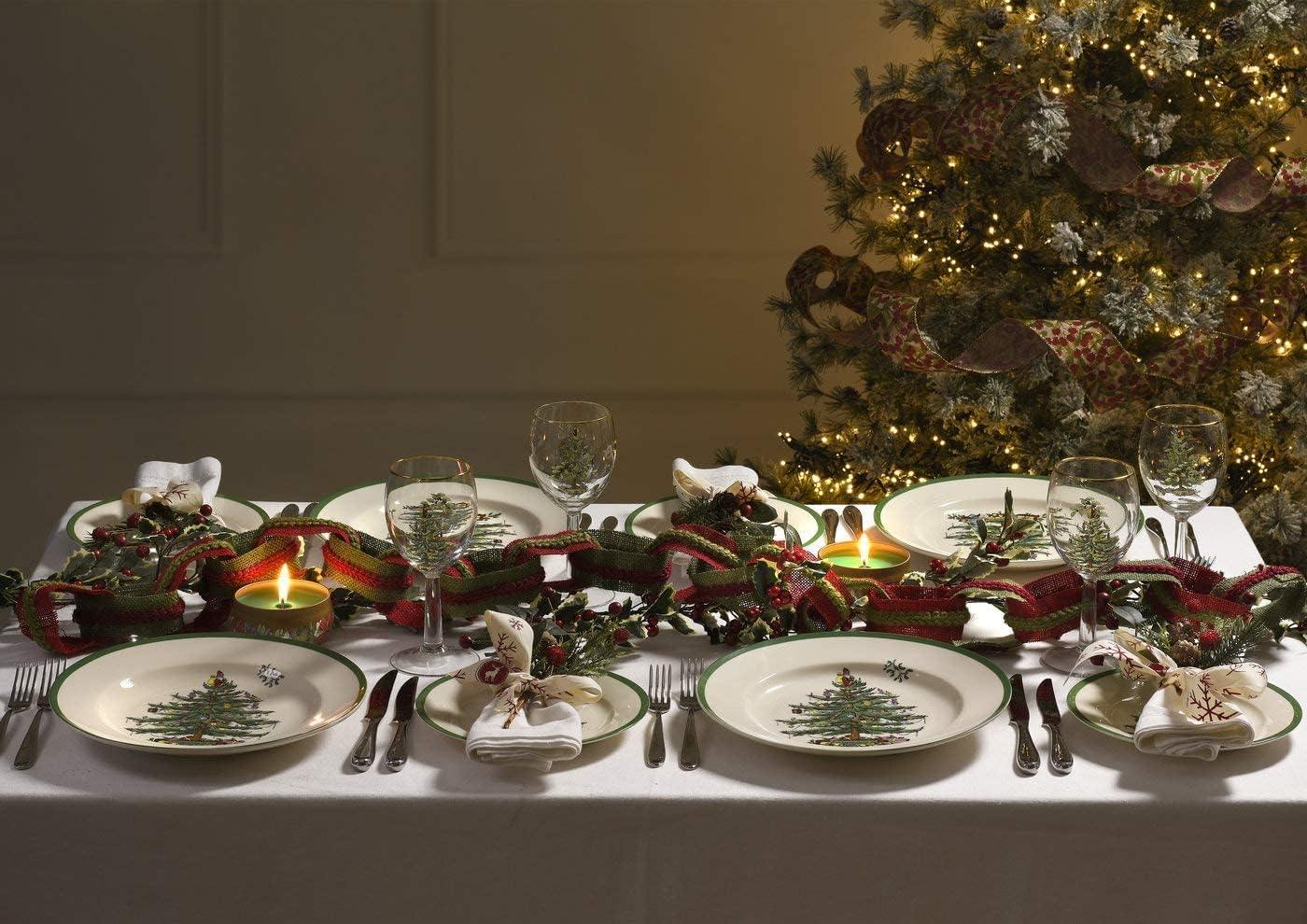 Spode - Christmas Tree - Sculpted Square Dish | 5 Inch