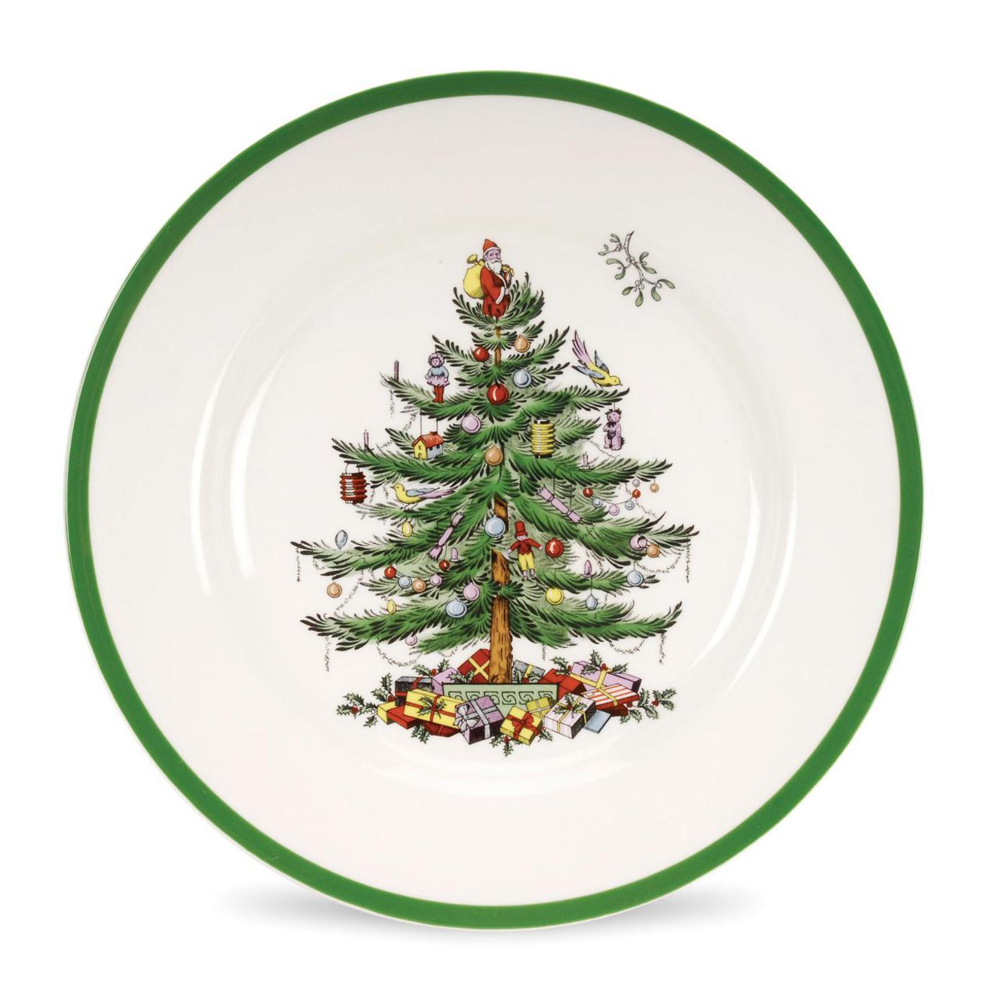 Spode - Sapin de Noël - Assiette à accompagnement | 15 cm (6 pouces)
