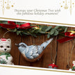 Ornement de sapin de Noël Spode - Ours en peluche sur patins