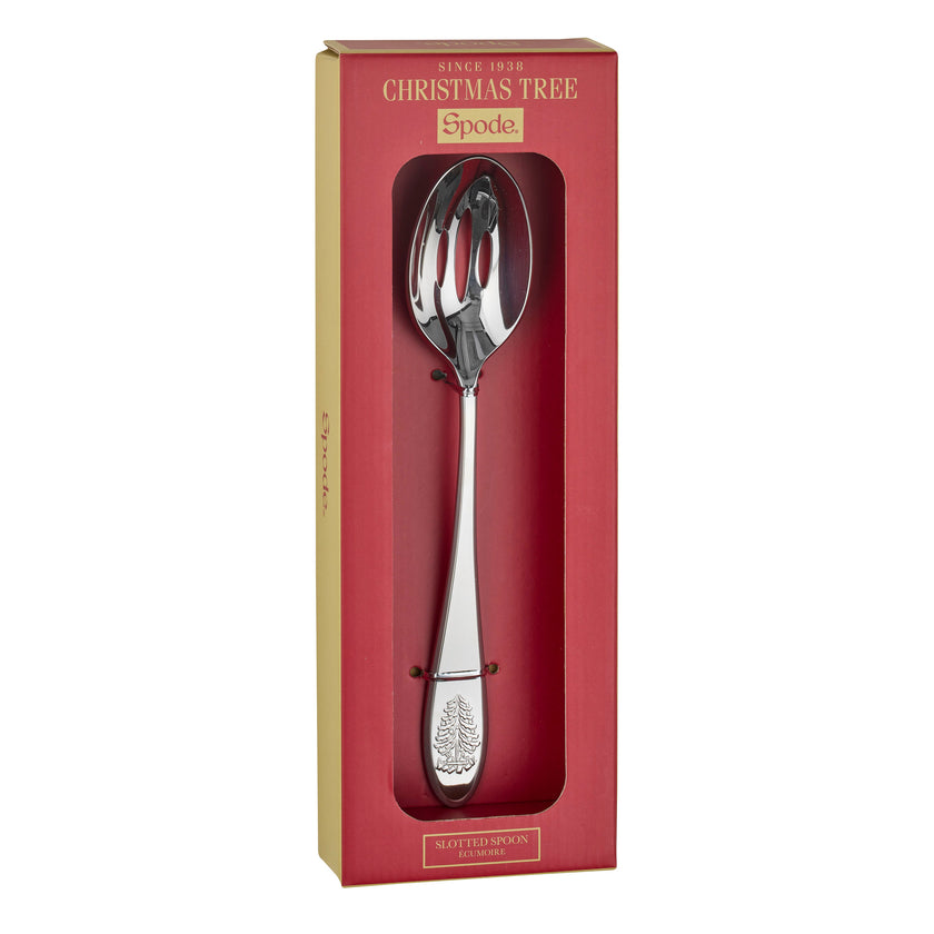 Spode - Christmas Tree - Slotted Spoon 10 Inch