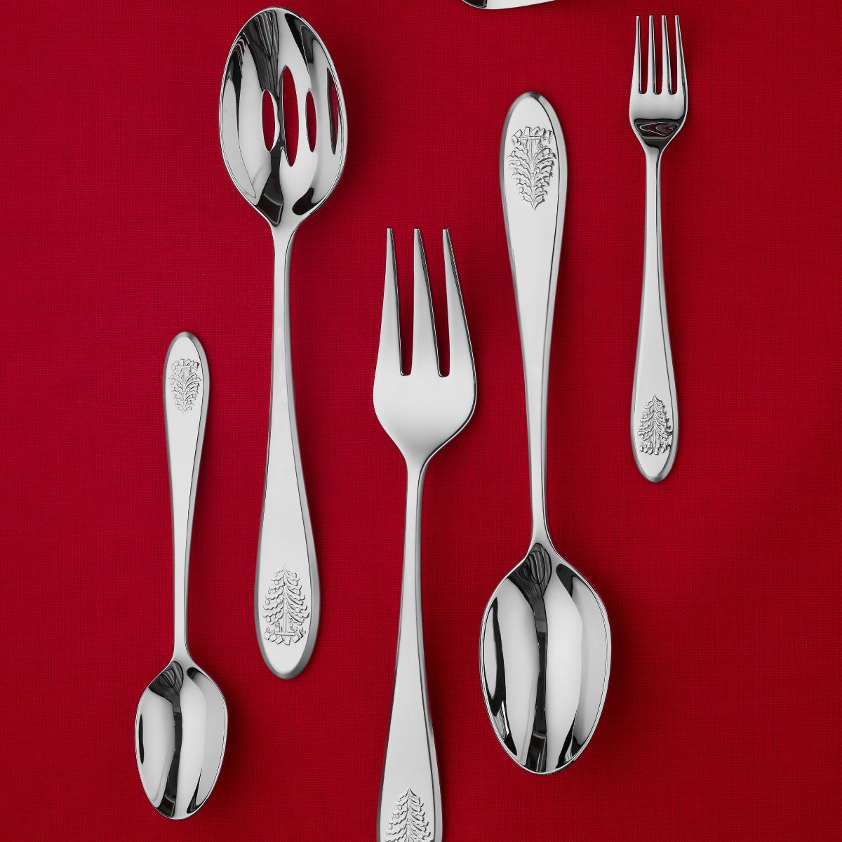 Spode - Christmas Tree - Slotted Spoon 10 Inch