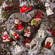 Ornement de sapin de Noël en forme de bonhomme de neige Spode
