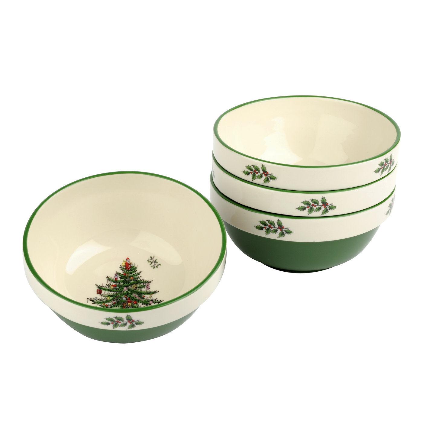 Spode - Christmas Tree - Stacking Bowls (Set of 4) | 5.5 Inch