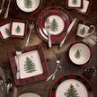 Spode - Arbre de Noël - Tartan - Assiette de dîner de 10,5 pouces