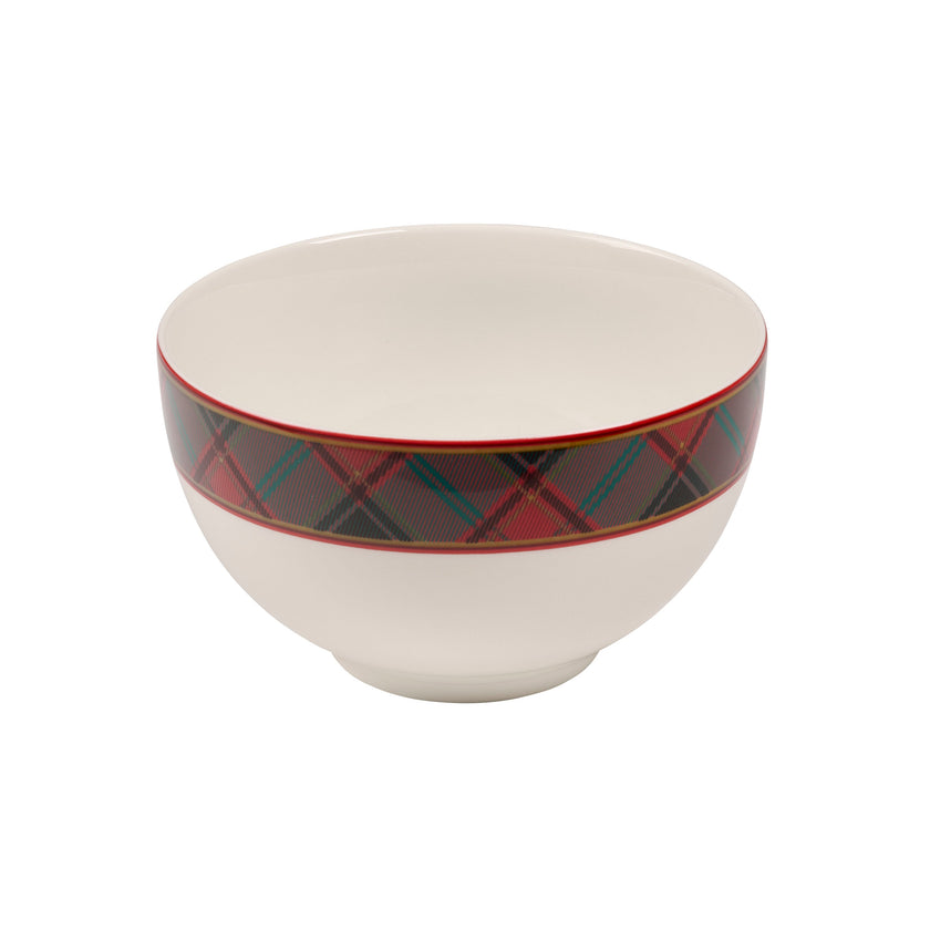 Spode - Christmas Tree - Tartan Rice Bowl | 6 Inch