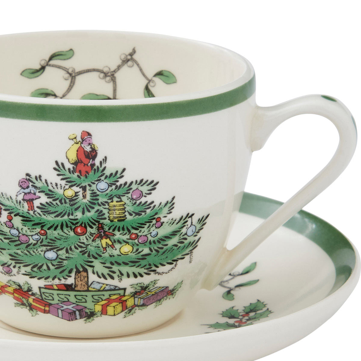 Spode - Christmas Tree - Teacup & Saucer | 7 Oz
