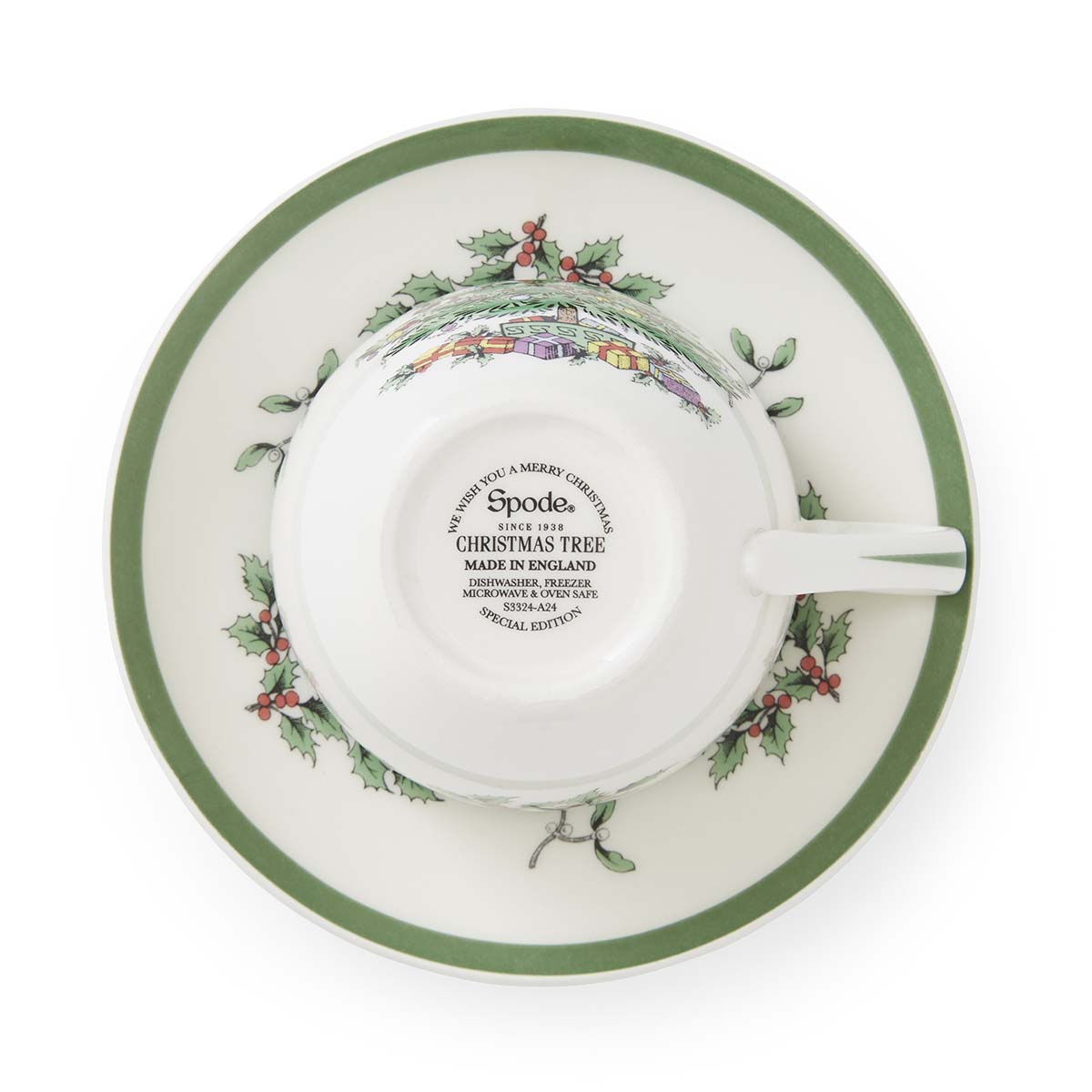 Spode - Christmas Tree - Teacup & Saucer | 7 Oz