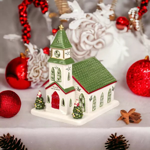 Spode - Christmas Tree - Village Led Church