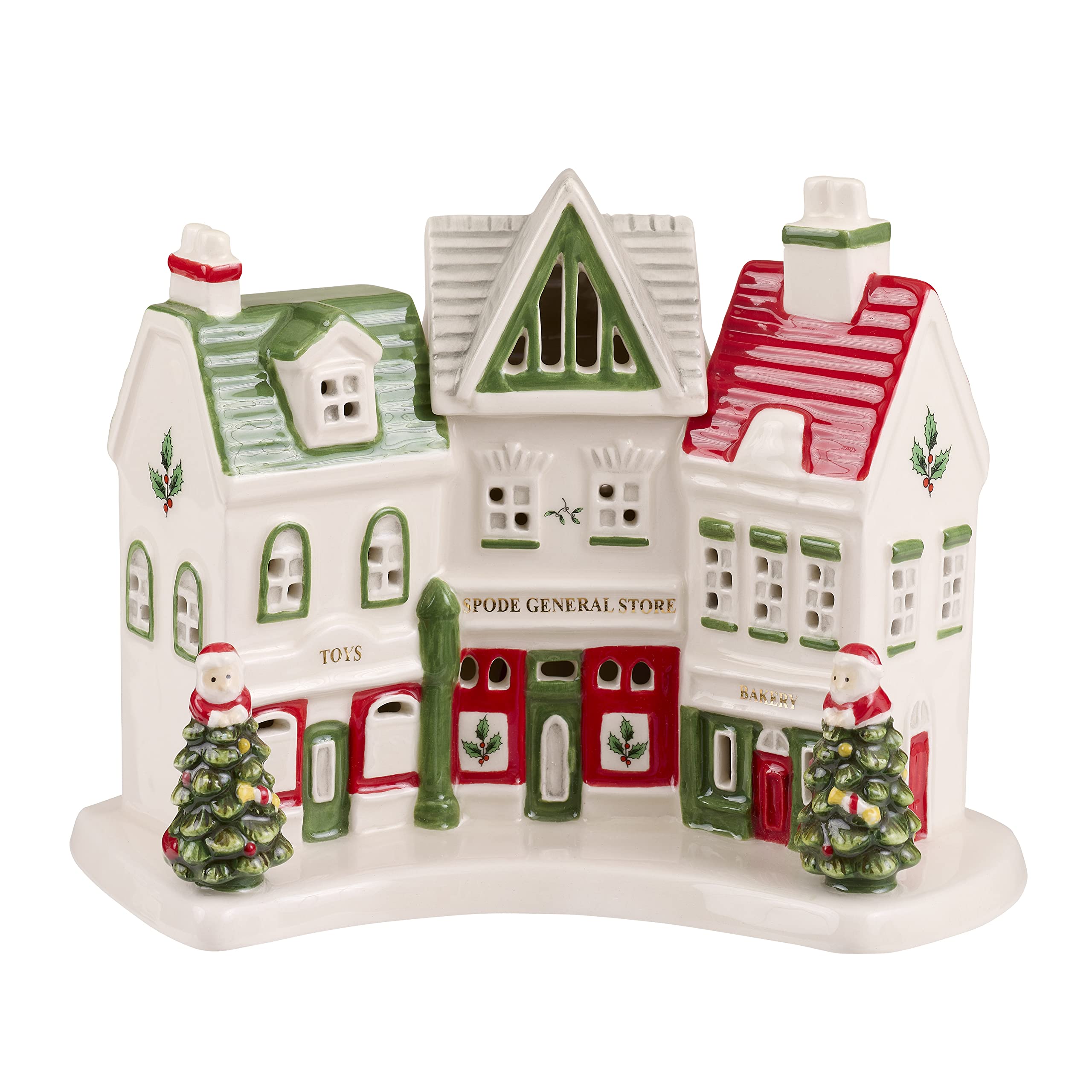 Spode - Christmas Tree - Village Led Shoppers