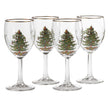 Spode - Arbre de Noël - Verres à vin (lot de 4) | 13 Oz