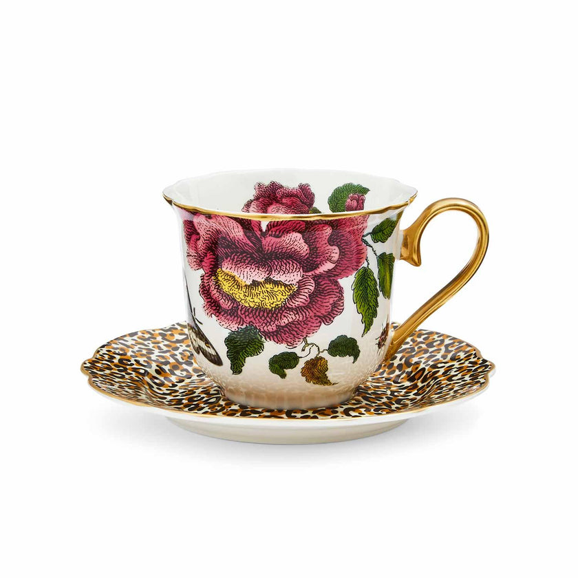 Spode - Creatures of Curiosity - Floral Teacup & Saucer