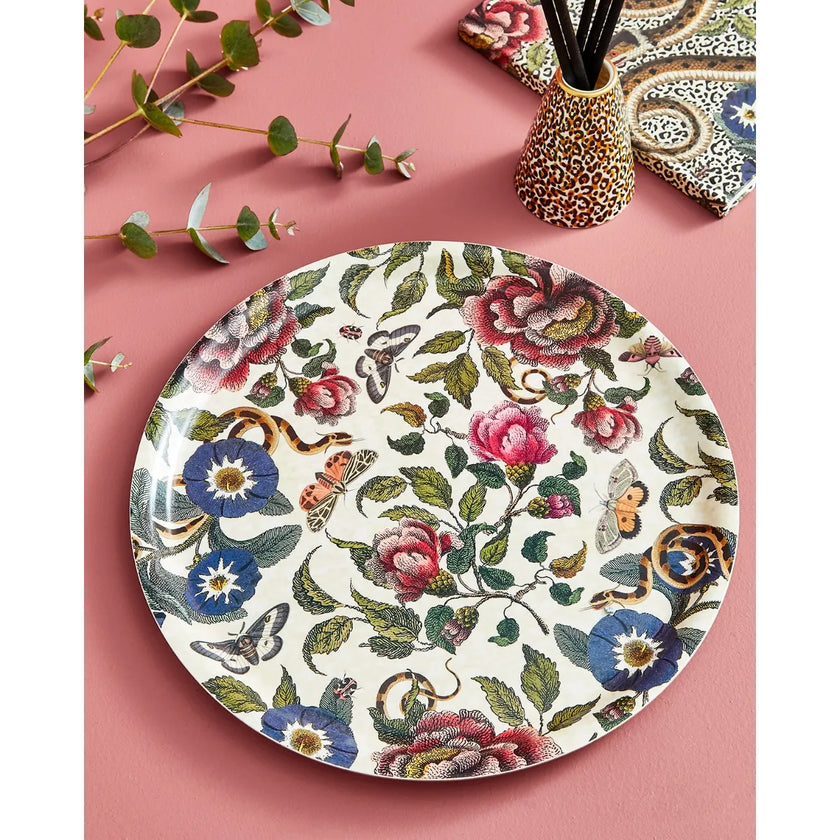 Spode - Creatures of Curiosity - Round Birch Tray Cream 12 Inch