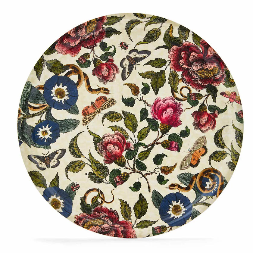 Spode - Creatures of Curiosity - Round Birch Tray Cream 12 Inch