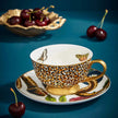 Spode - Creatures of Curiosity - Teacup & Saucer Coupe (Leopard/Snake)