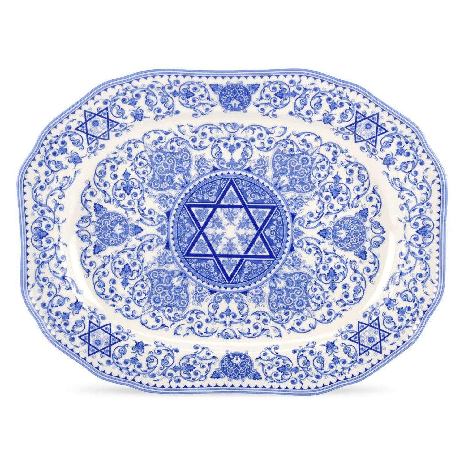 Spode - Judaica Oval Platter | 14 Inch