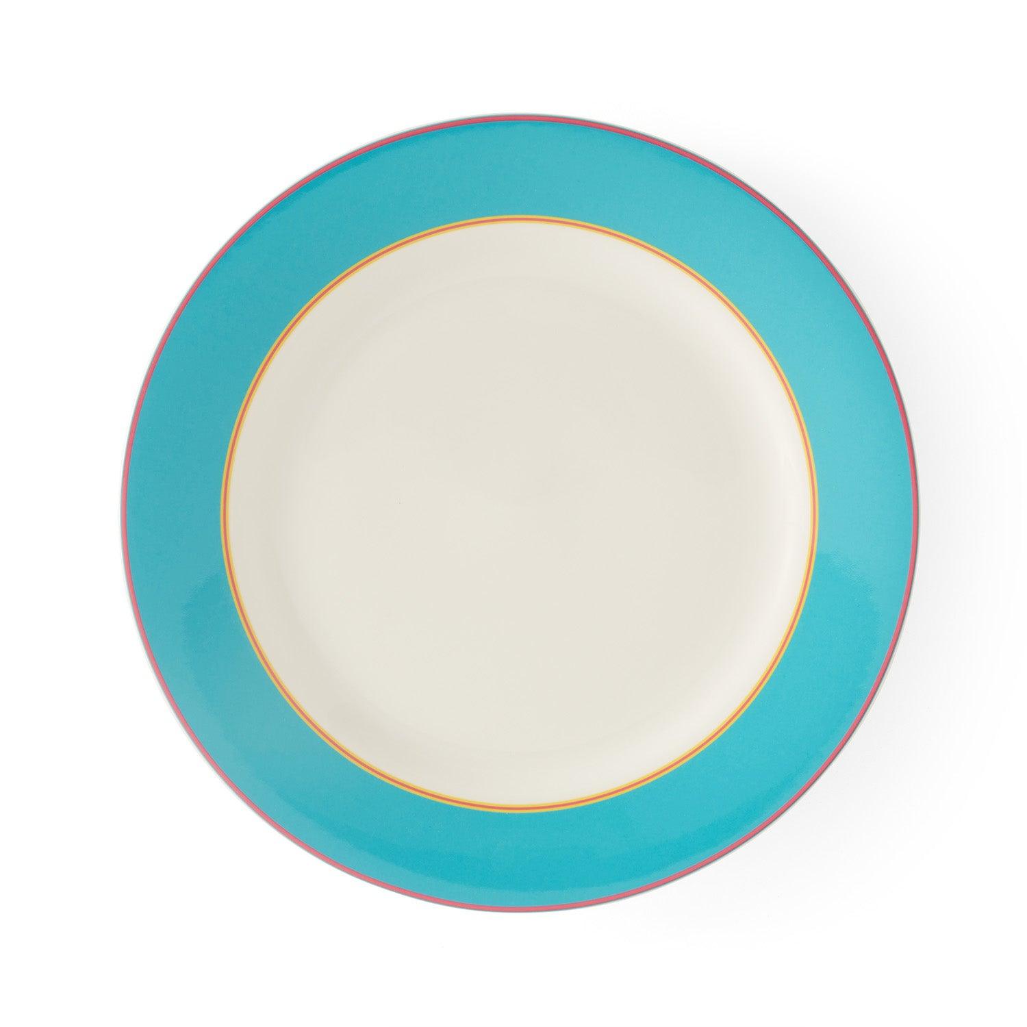 Spode - Kit Kemp Calypso Turquiose Dinner Plate (Set of 4) | 11.5 Inch