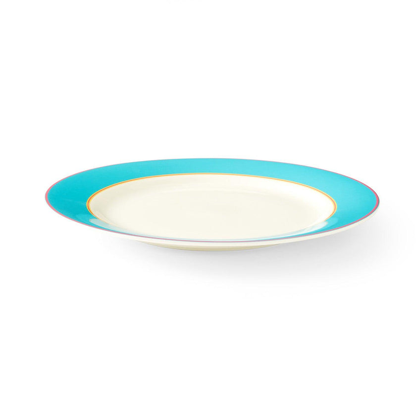 Spode - Kit Kemp Calypso Turquiose Dinner Plate (Set of 4) | 11.5 Inch