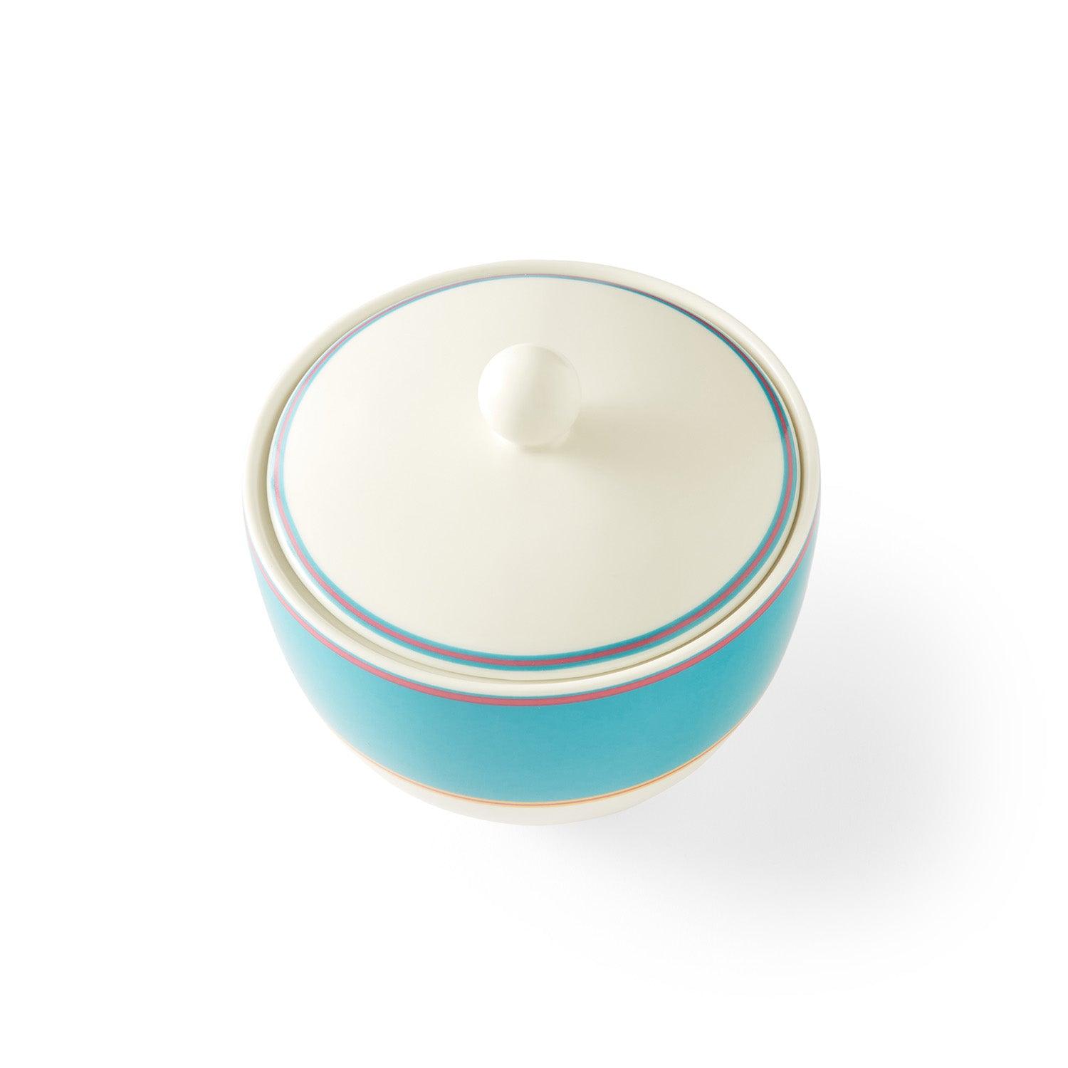 Spode - Kit Kemp Calypso Turquoise, Sucrière avec couvercle | 355 ml (12 oz)