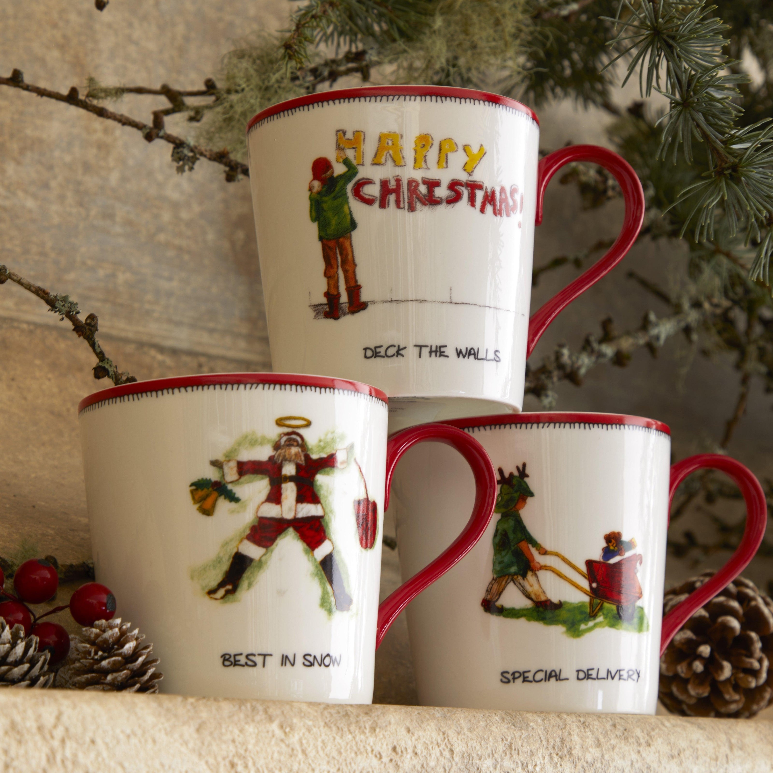 Spode - Kit Kemp Doodles Special Delivery Mug | 12 oz
