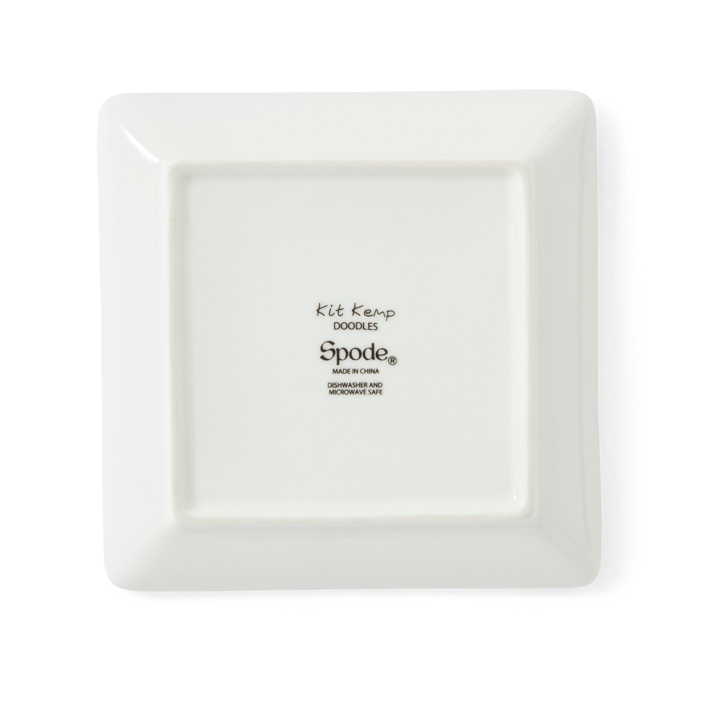 Spode - Kit Kemp Doodles Trinket Tray | 4.5 Inch