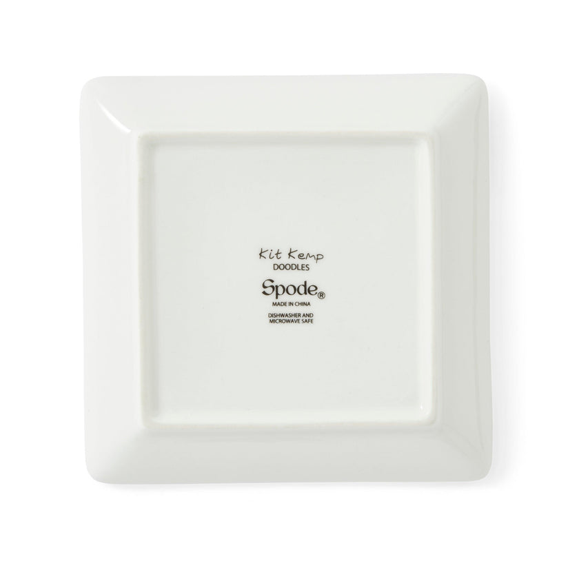 Spode - Kit Kemp Doodles Trinket Tray | 4.5 Inch