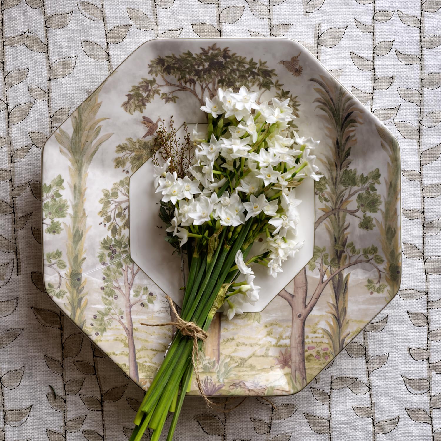 Spode - Octagonal Platter | 14 Inch