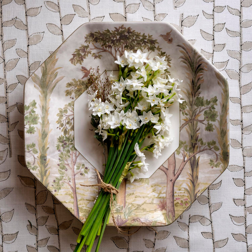 Spode - Octagonal Platter | 14 Inch