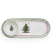 Spode - Assiette à trempette ovale à pois